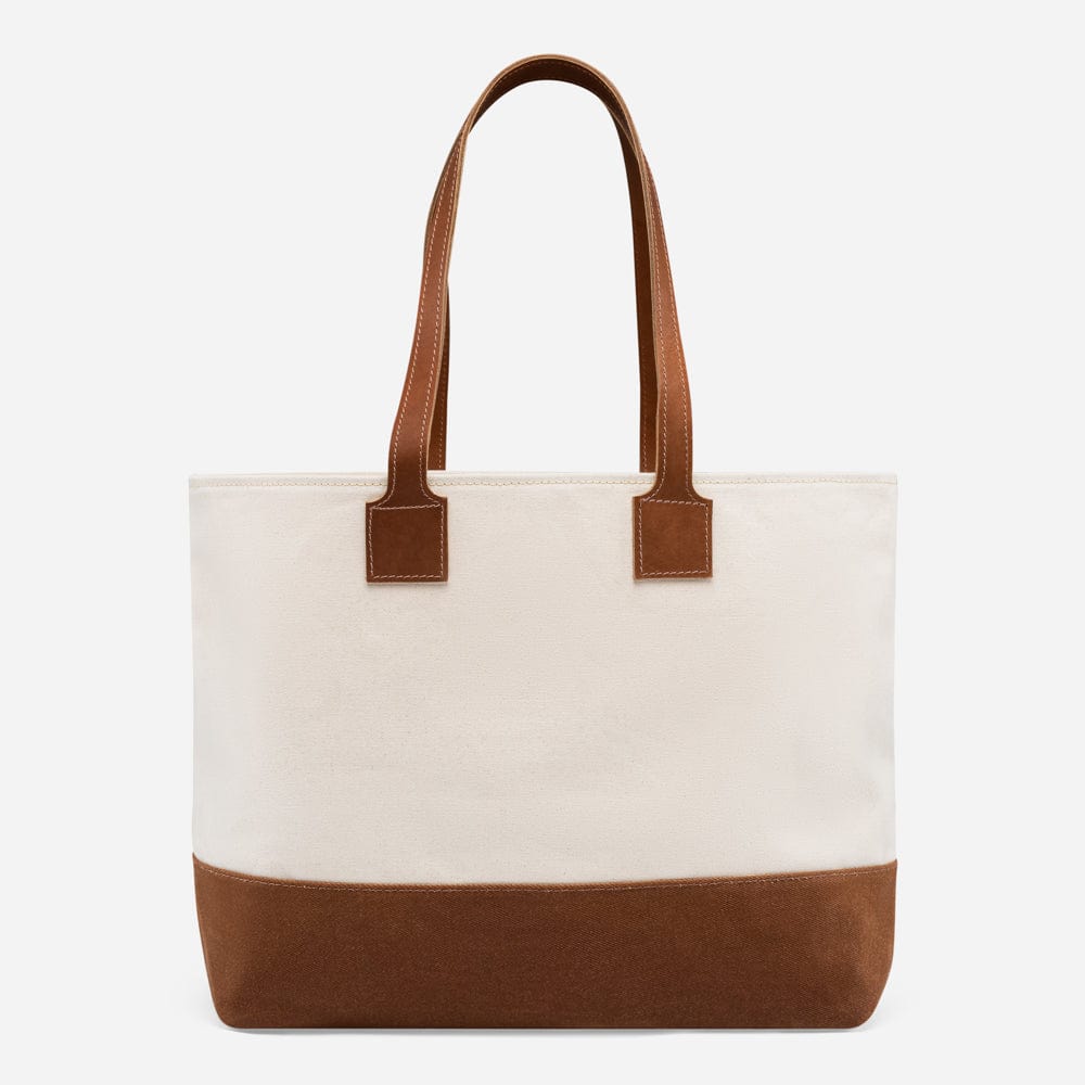 Organic Cotton Tote Bag in Brown