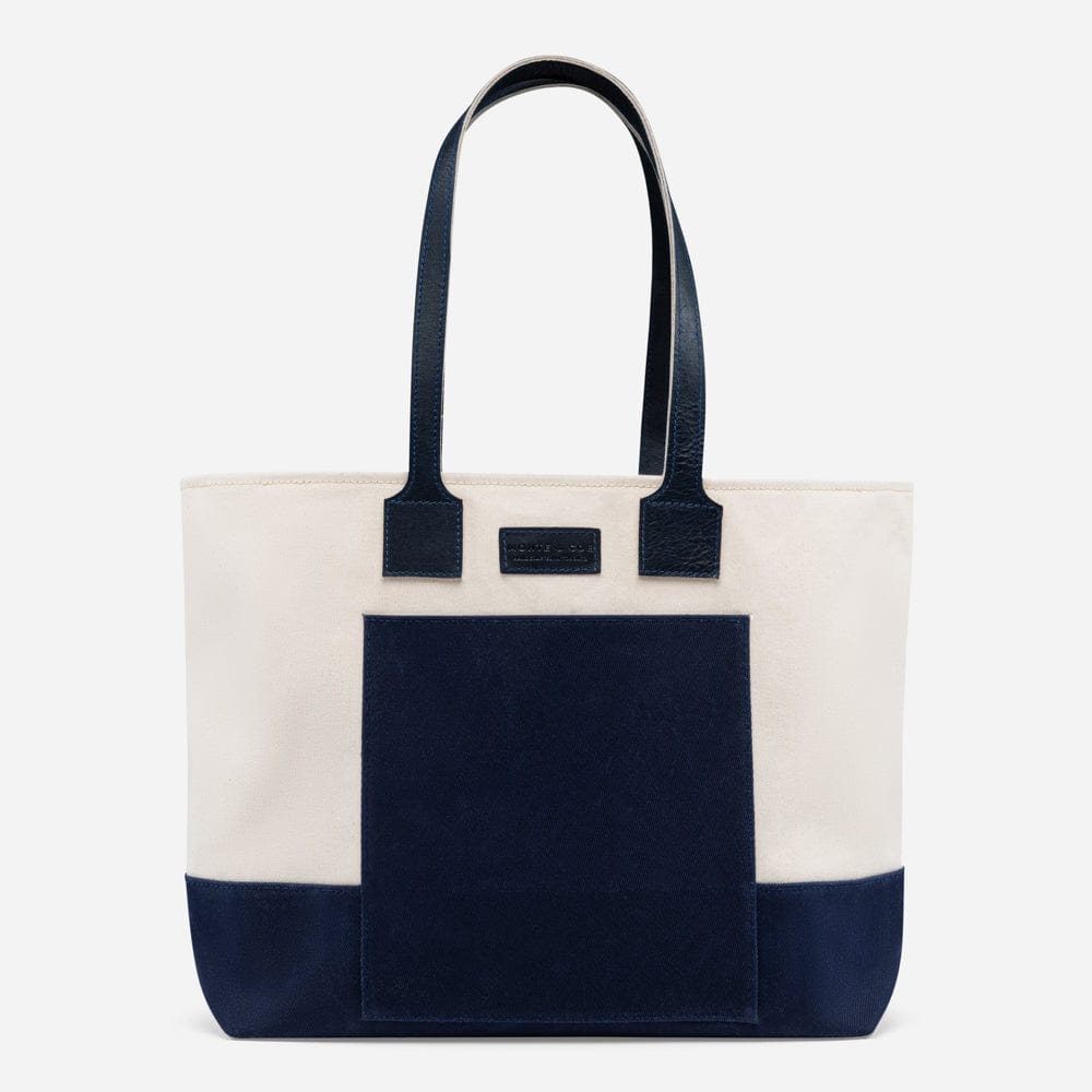 Organic Cotton Tote Bag in Navy