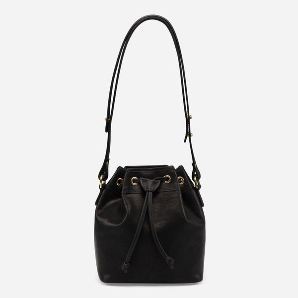 Leather Bucket Bag in Black – Monte & Coe Corporate Gifting