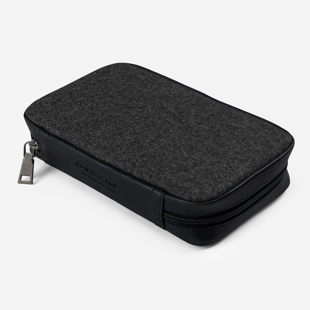 Leather Cigar Case in Black