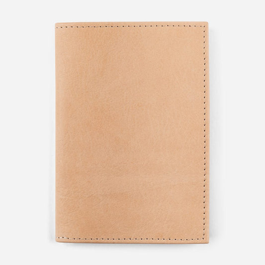 Leather Passport Wallet in Nude