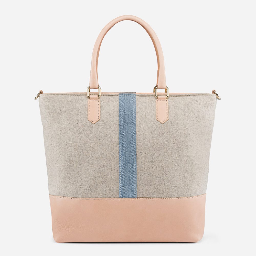 Italian Wool Tote in Nude