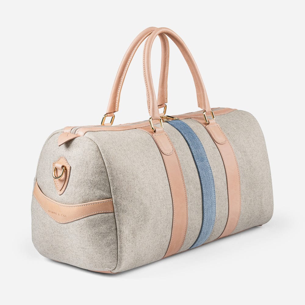 Italian Wool Weekender in Nude