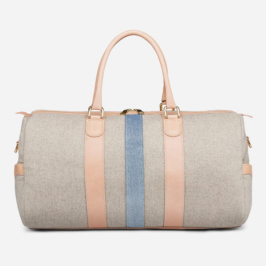 Italian Wool Weekender in Nude