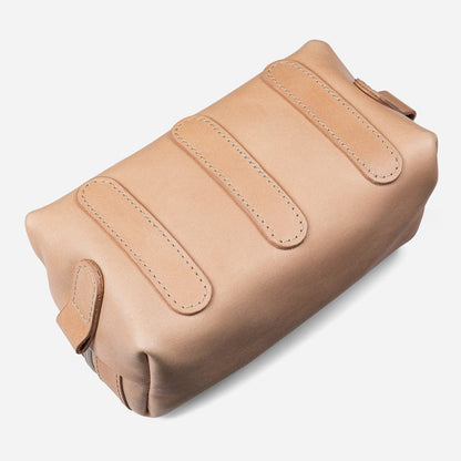 Leather Dopp Kit in Nude